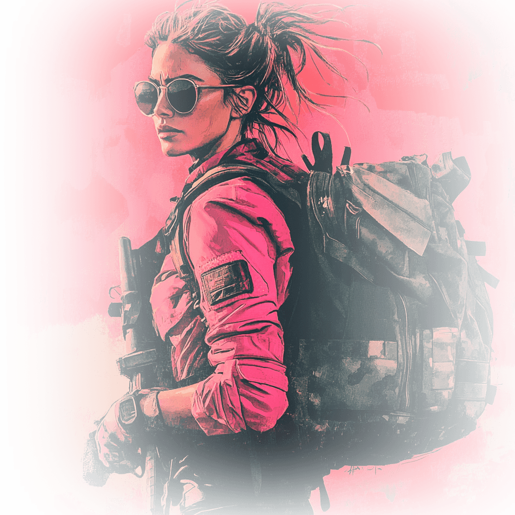 hero background image badass woman surviving