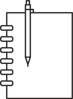 Notebook, Pen & Games